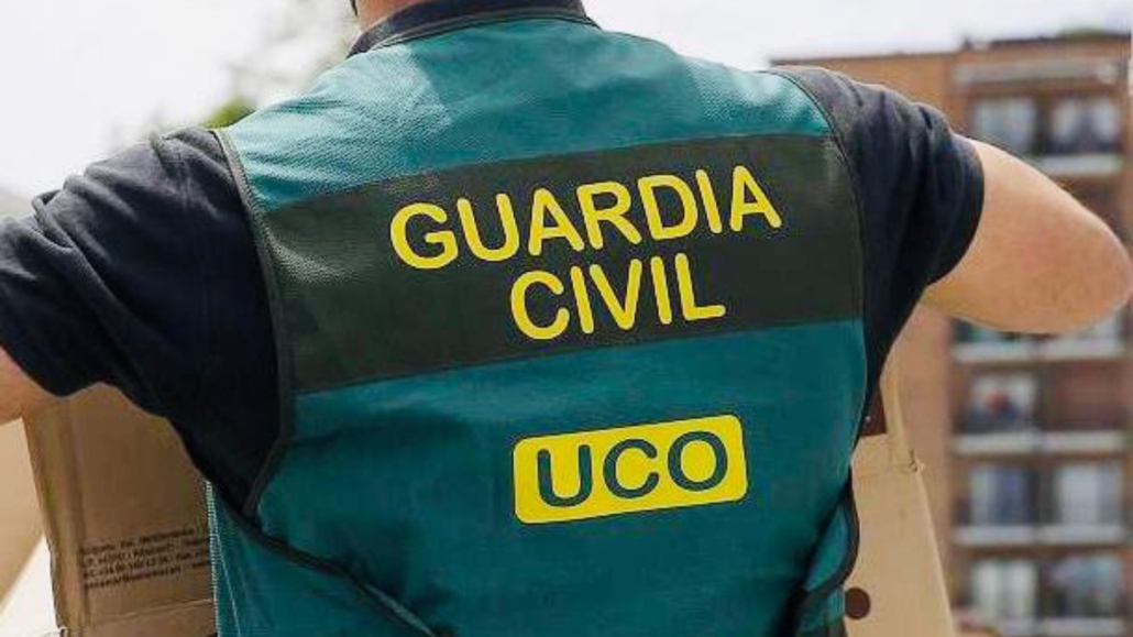 Portavoces de JUCIL en rueda de prensa denunciando la purga de altos mandos en la Guardia Civil