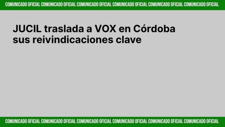 Representantes de JUCIL y VOX durante la reunión en Córdoba para tratar demandas de la Guardia Civil