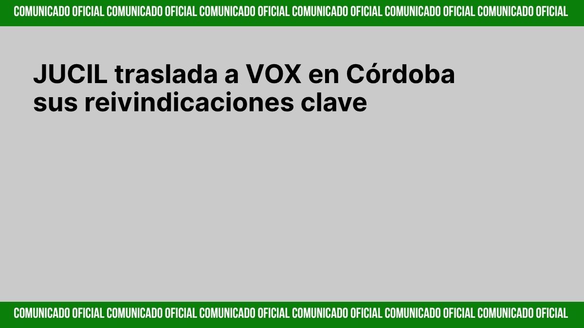 Representantes de JUCIL y VOX durante la reunión en Córdoba para tratar demandas de la Guardia Civil