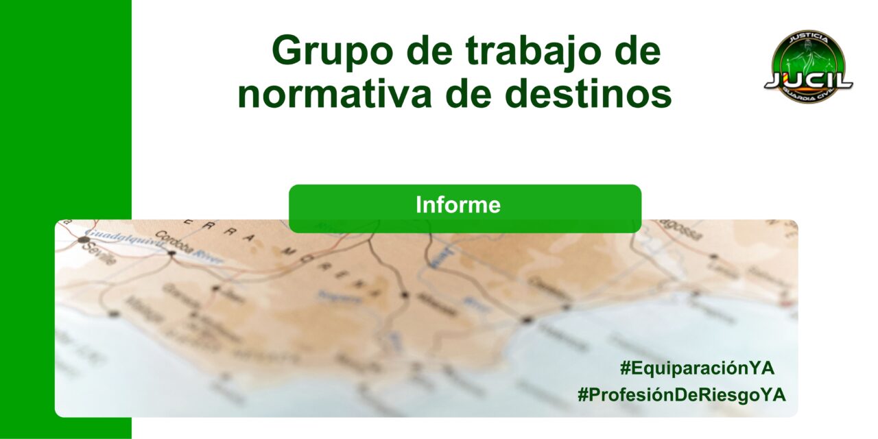 Representantes de JUCIL durante el segundo Grupo de Trabajo sobre Normativa de Destinos en la Dirección General de la Guardia Civil, junio de 2025