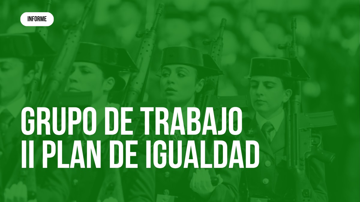 Reunión del grupo de trabajo sobre el II Plan de Igualdad de la Guardia Civil, centrado en violencia de género y transformación institucional