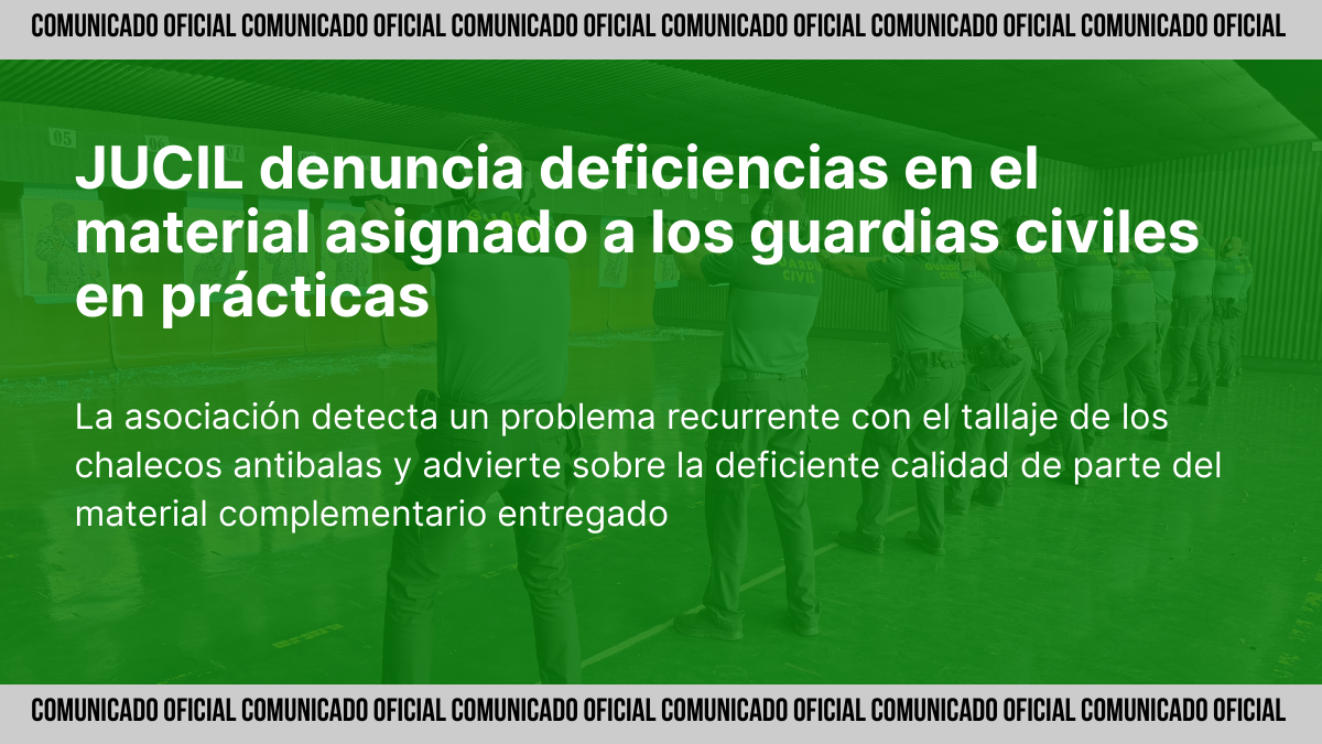 Guardias civiles en prácticas con chalecos antibalas y material de dotación durante su incorporación en Madrid